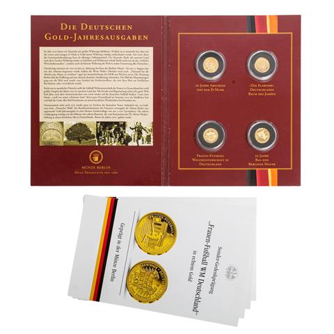 BRD Goldmedaillenset "Die Deutschen Gold Jahresausgaben" -