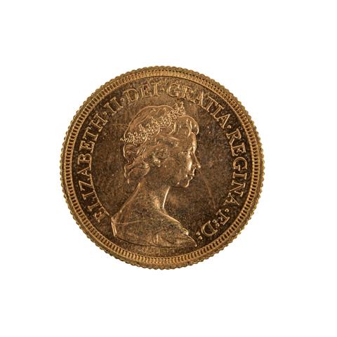 UK / GOLD - Sovereign 1974, Queen Elizabeth II,