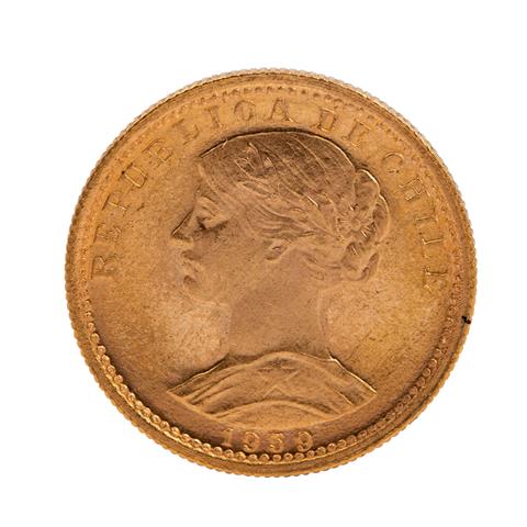 Chile/GOLD - 20 Pesos 1959,