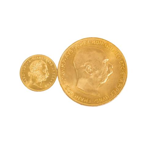 Österreich/GOLD - 100 Kronen und 1 Dukat,