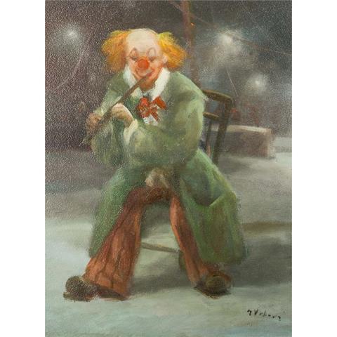 VRBOVÀ, S. MILOSLAVA (1909-1991) "Clown mit Flöte"