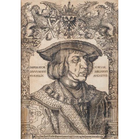 WEIDITZ, HANS (Graphiker 16. Jh.), "Kaiser Maximilian I.", Portrait des Herrschers nach Albrecht Dürer,