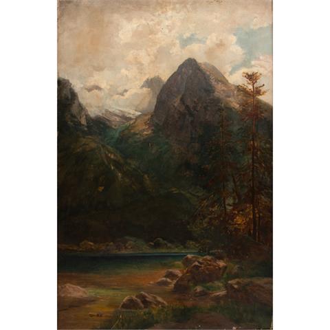 COMPTON, Edward Theodore, ATTRIBUIERT/Umkreis (1849-1921), "See in den Alpen",