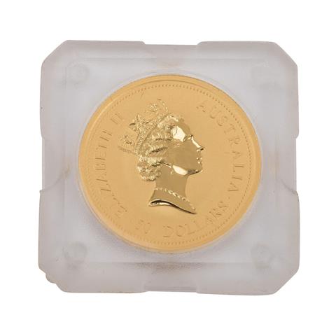 Australien - 50 Dollars 1997, "The Australian Nugget", 1/2 GOLD,