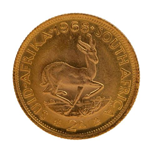 Südafrika /GOLD - 2 Rand 1974,