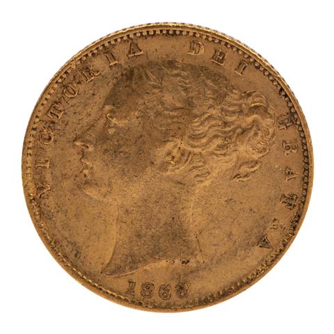 Großbritannien /GOLD - Viktoria, 1 Sovereign 1868,