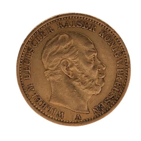 Dt. Kaiserreich, Preußen /GOLD - 20 Mark Wilhelm I. 1875-A