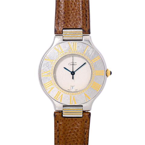 CARTIER Must de Cartier 21 XL Damen Armbanduhr. Ref. 9011. Ca. 1980er Jahre.