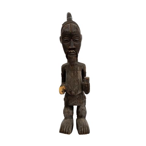 Skulptur eines Kriegers. BENA LULUA/KONGO.