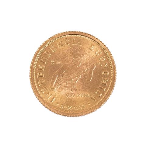 Republik Bolivien/GOLD - 7 Gramos 1952, Independencia Economica,