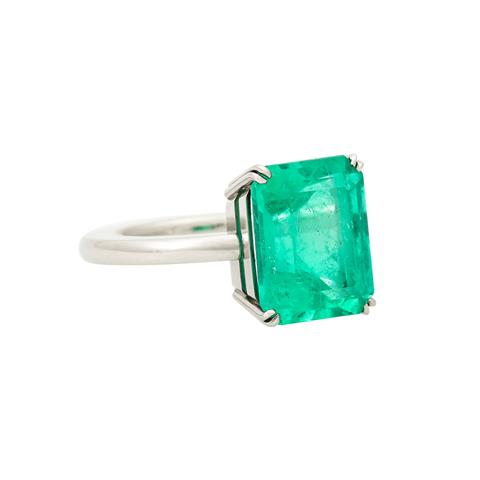 GERHARD HAHN hochfeiner Ring mit Smaragd 7,29 ct,
