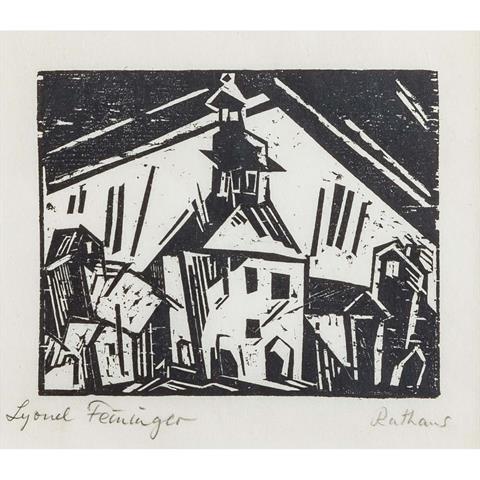 FEININGER, LYONEL (1871-1956), "Rathaus von Zottelstedt",