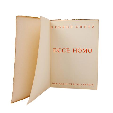 GEORGE GROSZ, Ecce Homo, Berlin: Malik-Verlag, 1923,