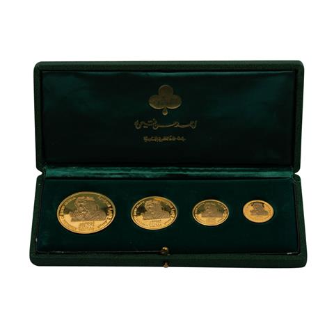 Selten! Saudi Arabien/GOLD - 4 Medaillen in Gold 917/1000
