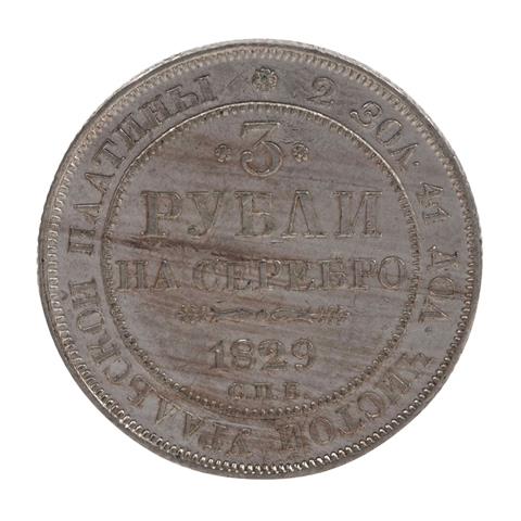 Russland - 3 Rubel 1829, Zar Nikolaus I,