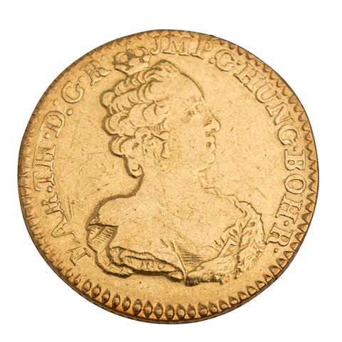 RDR/Gold - 2 Souverain d'or 1762, Maria Theresia,