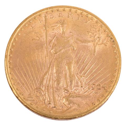 USA - 20 Dollars 1924, Saint-Gaudens,