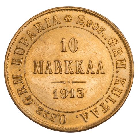 Finnland/ Gold - 10 Markkaa 1913/s