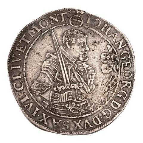 Altdeutschland, Sachsen-Albertinische Linie, Johann Georg I. Reichstaler 1647 CR