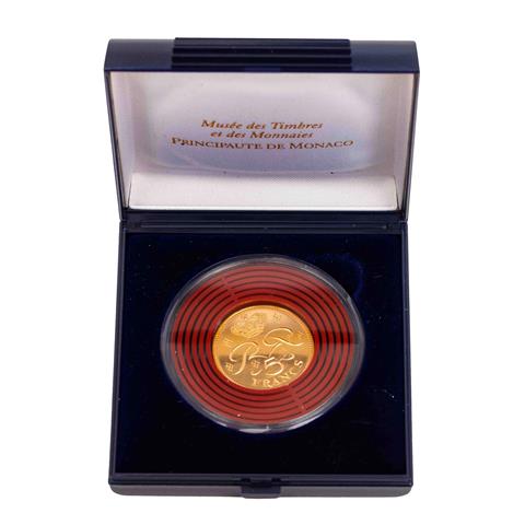 Monaco - 5 Francs 1971, Fürst Rainier, GOLD, Auflage nur 500