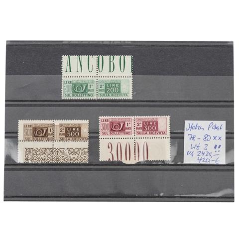 Italien - Paketmarken 1946, Kat.-Wert: 2.425,-€