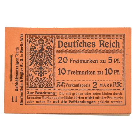 Dt. Reich - Markenheftchen Deckel 1912