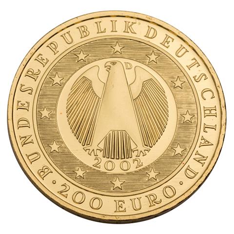BRD/GOLD - 200 Euro 1 oz GOLD fein, Währungsunion 2002/F