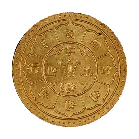 Nepal /GOLD - 2 Tola 1829 (1907), Shah Dynastie, König Prithvi Bir Bikram (1881-1911)
