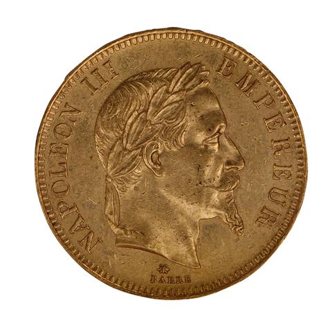 Frankreich /GOLD - Napoleon III. 100 FRANCS 1862-A