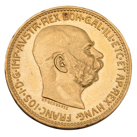Österreich/GOLD - 20 Kronen 1915 NP,