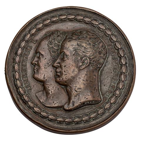 Russland - Bronzemedaille 1815, Besuch des Zaren Alexander in Berlin