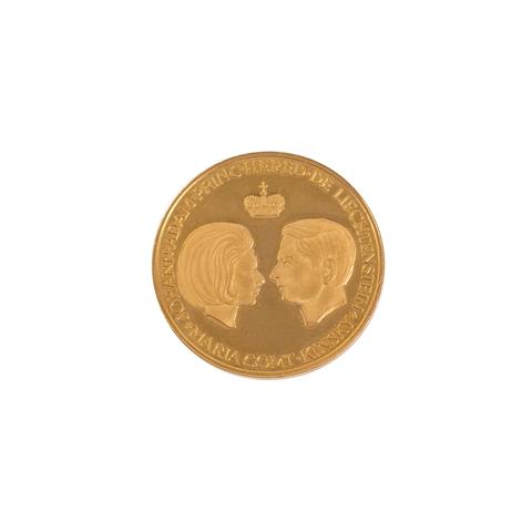 Liechtenstein /GOLD - Medaille Franz Joseph II. 1938-1989