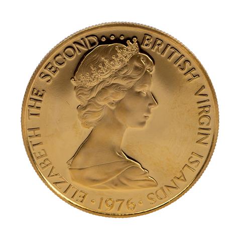 Britische Jungferninseln /GOLD - Elisabeth II. 100 Dollar 1976 PP