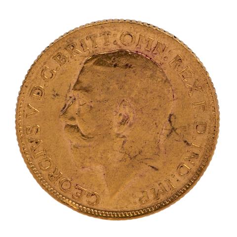 GB/GOLD - 1 Sovereign 1912, George V., ss.,