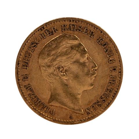 Dt. Kaiserreich /GOLD - Preussen Wilhelm II. 10 Mark 1893-A