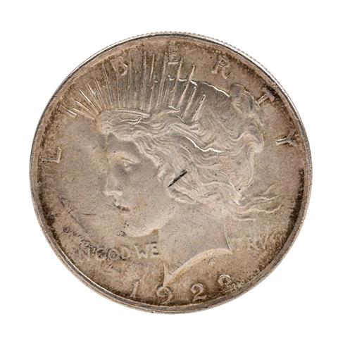USA /SILBER - 1 $ Peace Dollar 1922