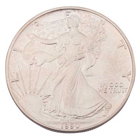 USA /SILBER - 1 oz American Silver Eagle 1990