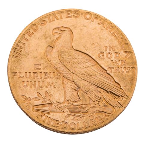USA /GOLD - 5 Dollar Indian Head 1909