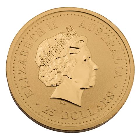 Australien / GOLD - 25 Dollars 2004, Nugget,