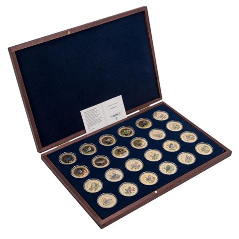 24 x Medaillen Komplettset 'Europäische Singvögel' 2020