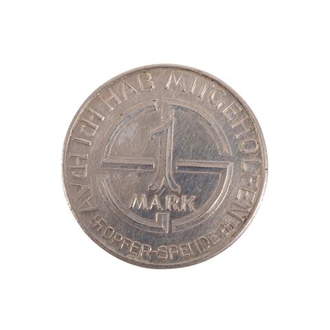 Deutsches Reich (III. Reich) - 1 Mark Opferspendenmarke ohne Jahr,