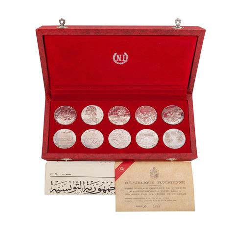 Tunesien - 10 x 1 Dinar 1969, Weltgeschichte,