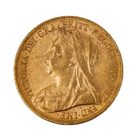 Australien / Großbritannien - 1 Souvereign 1900 /M?, Queen Victoria,