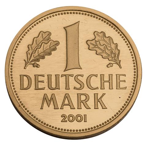 BRD/GOLD - 1 Deutsche Mark 2001 G,