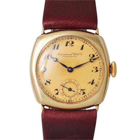 IWC Schaffhausen antike Armbanduhr Trench watch. Ca. 1930.