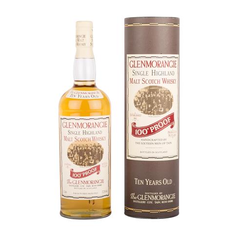 GLENMORANGIE Single Malt Scotch Whisky '100° Proof', 10 years