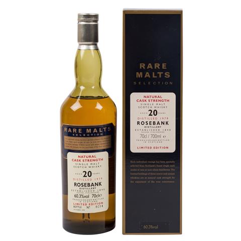 ROSEBANK Single Malt Scotch Whisky, 20 years, Rare Malts Selection