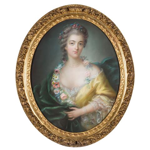 FRANZÖSISCHE SCHULE DES XIX JAHRHUNDERTS "Portrait der Königin Marie Antoinette"