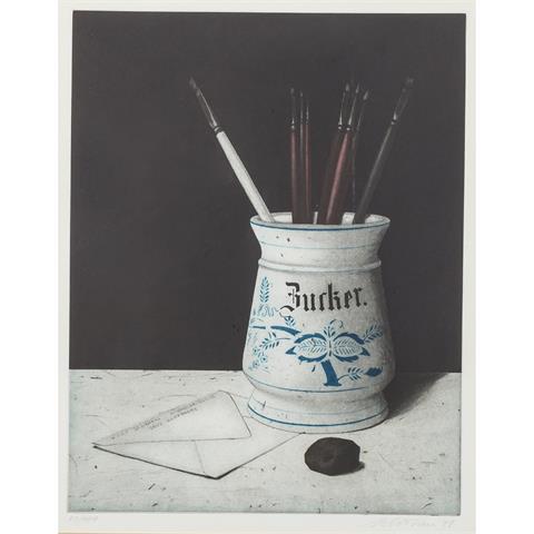 SCHÖNEN, KURT (geb. 1945), "Stillleben aus dem Atelier des Künstlers",