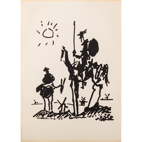 PICASSO, PABLO, nach (1881-1973), "Don Quijote und Sancho Panza",